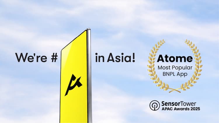 Atome named Most Popular BNPL app at 2025 edition of Sensor Tower APAC Awards