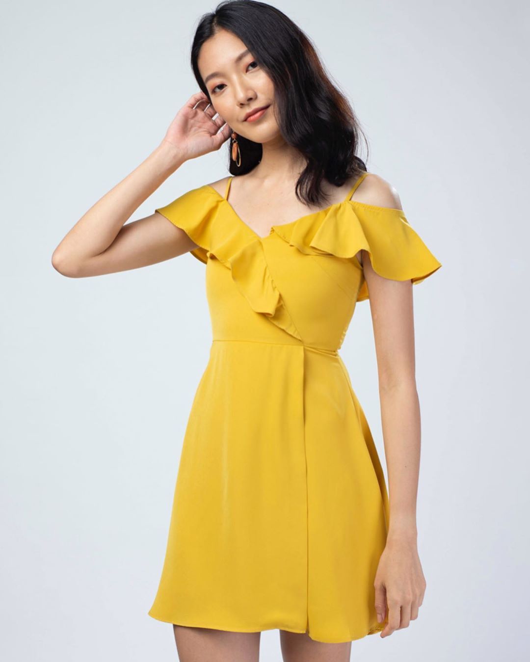 Maris Ruffle Sleeve Dress